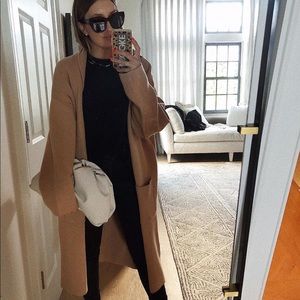 MANGO UNSTRUCTURED KNIT COAT